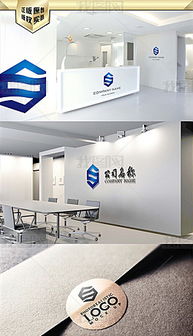 S字母藍色大氣立體創意Logo設計 商業策劃創意服務的高清CDR模板下載